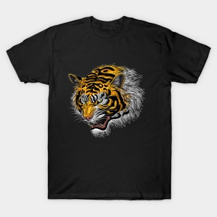 Golden tiger head T-Shirt